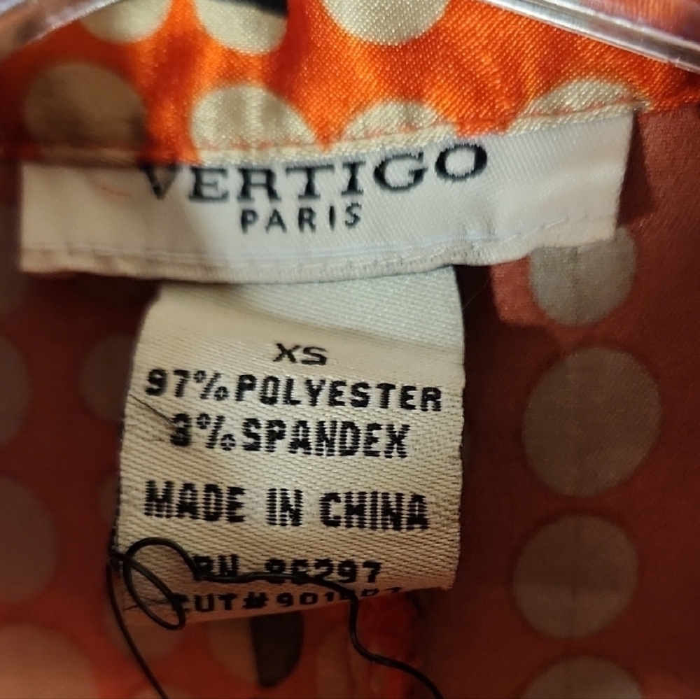 Vertigo Paris  Button-Down Shirt Size XS - Picture 3 of 5
